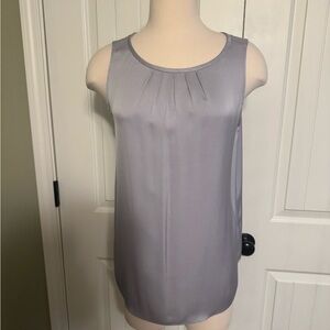 Elegant Lilac Sleeveless Top 100% silk